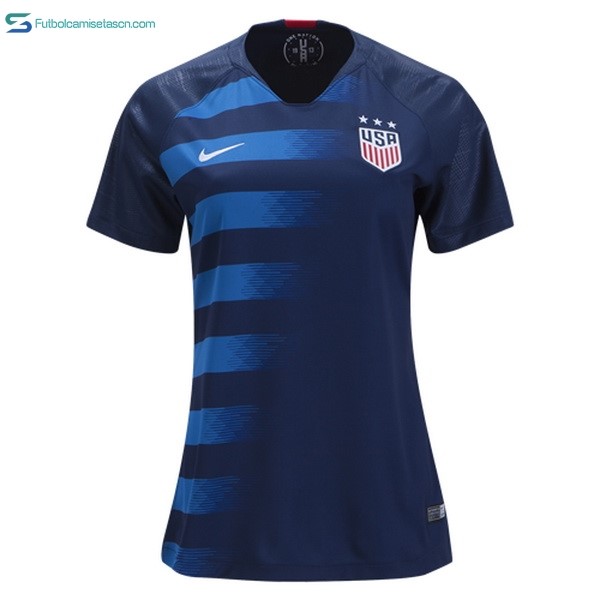 Camiseta Estados Unidos 2ª Mujer 2018 Azul